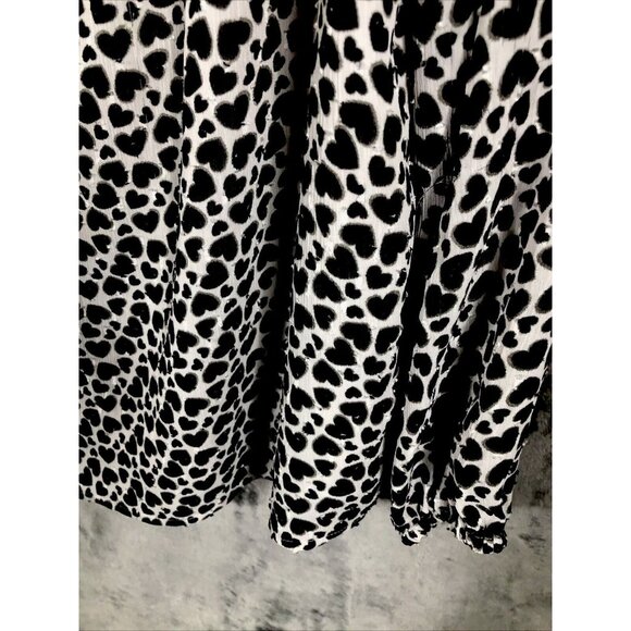 Carolina Belle Montreal Blouse Women’s Large Top Black And White Lined Shirt - Picture 4 of 14